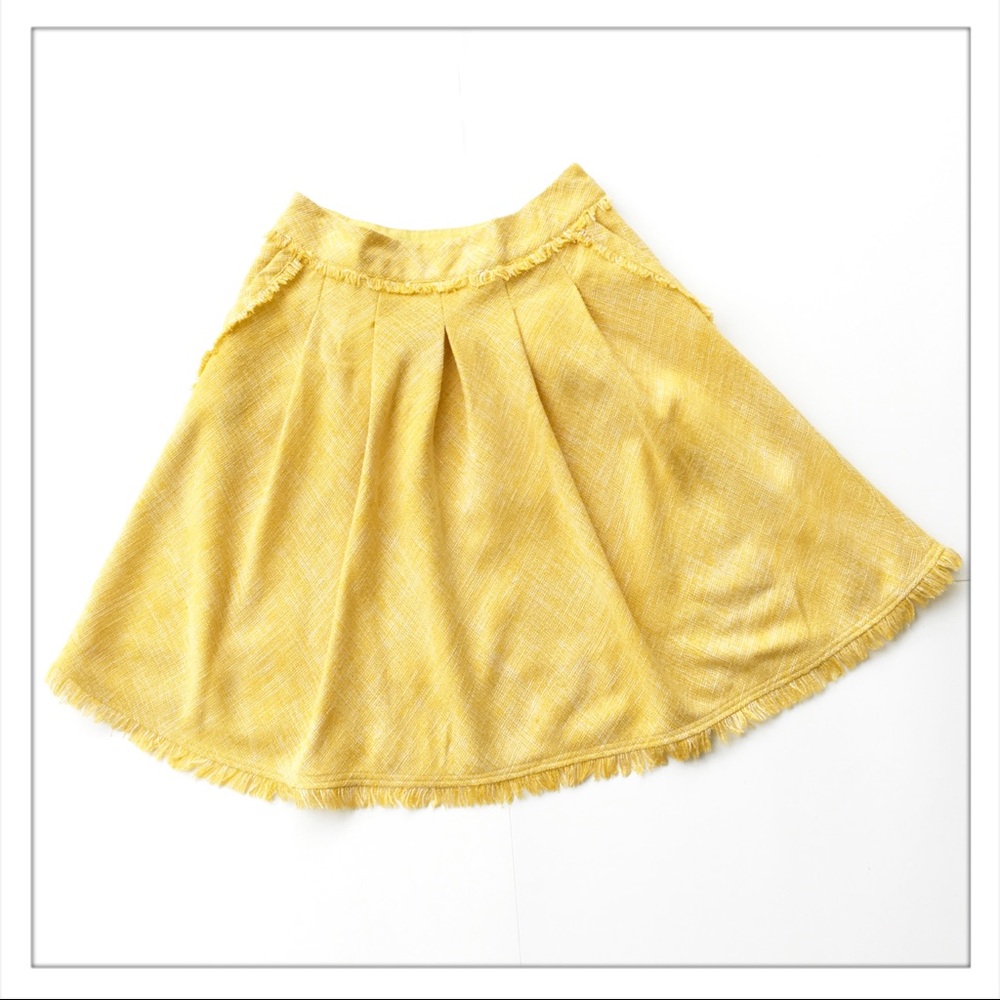 Anthropologie Maeve Buttered Tweed Skirt